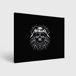 Картина прямоугольная Metallica - a skull with roses and thorns