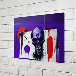 Холст прямоугольный Пурпурный зловещий череп, цвет: 3D-принт — фото 2