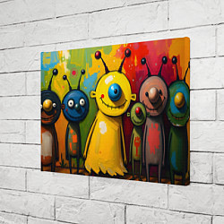 Холст прямоугольный Арт с человечками, цвет: 3D-принт — фото 2