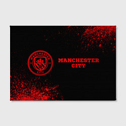 Холст прямоугольный Manchester City - red gradient по-горизонтали, цвет: 3D-принт — фото 2