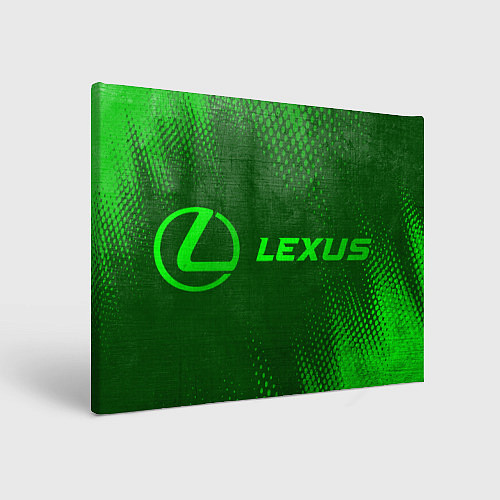 Картина прямоугольная Lexus - green gradient по-горизонтали / 3D-принт – фото 1
