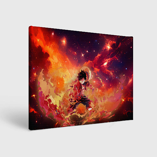 Картина прямоугольная Fire Luffy - One Piece / 3D-принт – фото 1