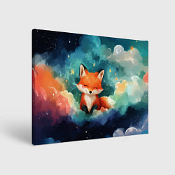 Картина прямоугольная Лисенок на облаках