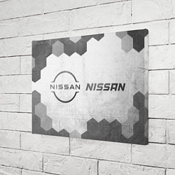 Холст прямоугольный Nissan - white gradient по-горизонтали, цвет: 3D-принт — фото 2