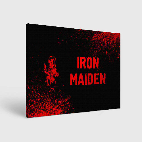 Картина прямоугольная Iron Maiden - red gradient по-горизонтали / 3D-принт – фото 1