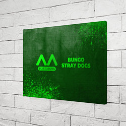 Холст прямоугольный Bungo Stray Dogs - green gradient по-горизонтали, цвет: 3D-принт — фото 2