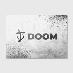 Холст прямоугольный Doom - white gradient по-горизонтали, цвет: 3D-принт — фото 2