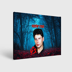 Холст прямоугольный Сектор газа вечерний лес, цвет: 3D-принт