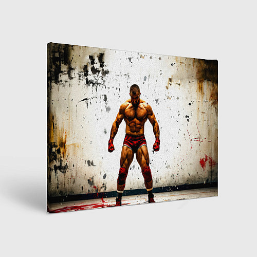 Картина прямоугольная Реслер на белом / 3D-принт – фото 1