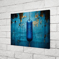 Холст прямоугольный Синяя боксерская груша, цвет: 3D-принт — фото 2
