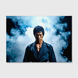 Холст прямоугольный Брюс Ли в дыму, цвет: 3D-принт — фото 2