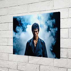 Холст прямоугольный Брюс Ли в дыму, цвет: 3D-принт — фото 2