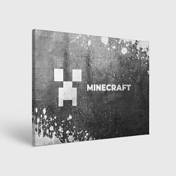 Холст прямоугольный Minecraft - grey gradient по-горизонтали, цвет: 3D-принт