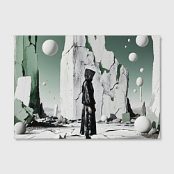 Холст прямоугольный Человек в капюшоне, цвет: 3D-принт — фото 2