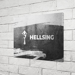 Холст прямоугольный Hellsing - grey gradient по-горизонтали, цвет: 3D-принт — фото 2