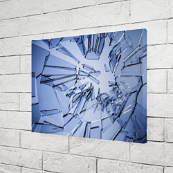 Холст прямоугольный Текстура разбитого стекла, цвет: 3D-принт — фото 2