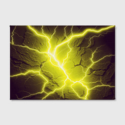 Холст прямоугольный Color yellow black, цвет: 3D-принт — фото 2