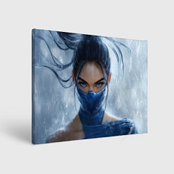 Холст прямоугольный Китана - взгляд в цель, цвет: 3D-принт