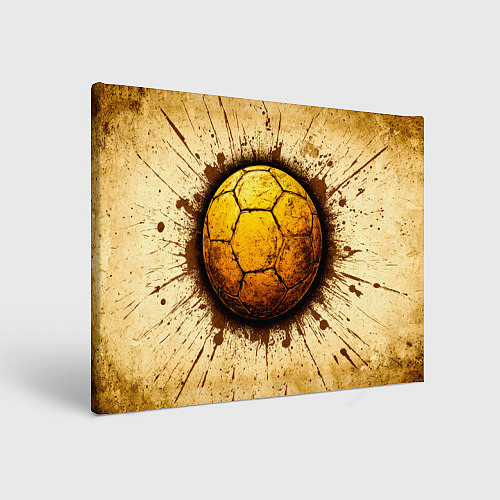 Картина прямоугольная Мяч для гандбола на бежевом / 3D-принт – фото 1