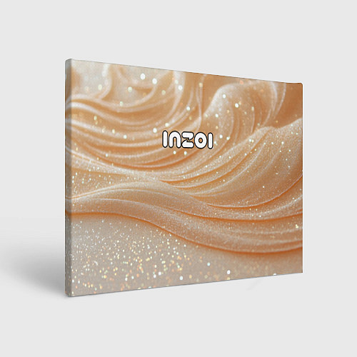 Картина прямоугольная Inzoi лого на блестящем фоне / 3D-принт – фото 1