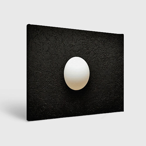 Картина прямоугольная Мяч для пинг понга на черном / 3D-принт – фото 1