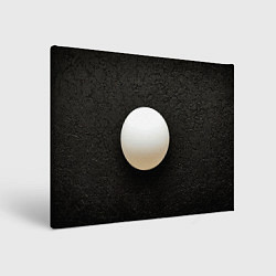 Холст прямоугольный Мяч для пинг понга на черном, цвет: 3D-принт