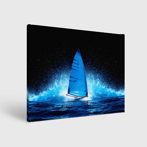 Картина прямоугольная Синяя парусная доска / 3D-принт – фото 1