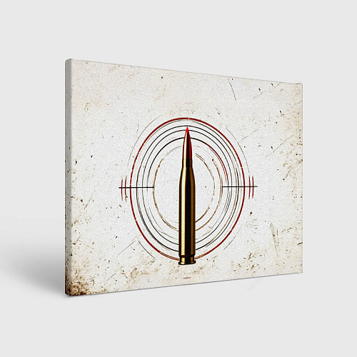 Картина прямоугольная Патрон на белом / 3D-принт – фото 1