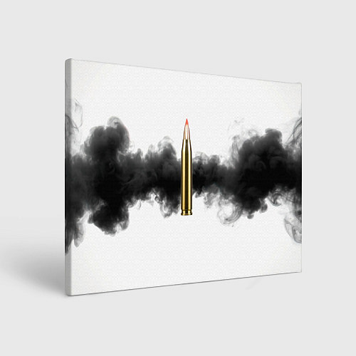 Картина прямоугольная Патрон и черный дым / 3D-принт – фото 1