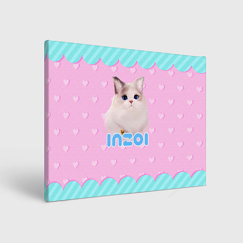 Картина прямоугольная Inzoi с кошечкой / 3D-принт – фото 1