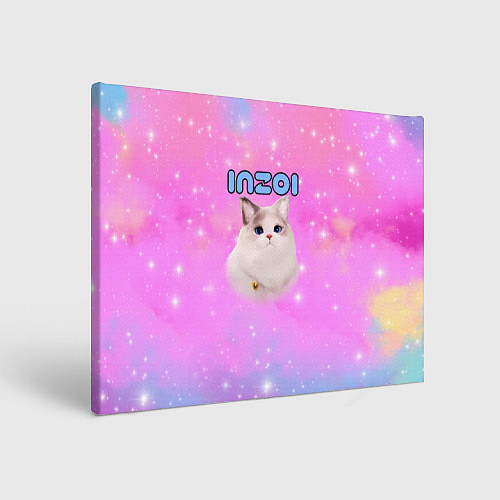 Картина прямоугольная Inzoi розовый фон / 3D-принт – фото 1