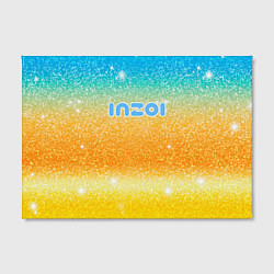 Холст прямоугольный Inzoi лого и блестки, цвет: 3D-принт — фото 2