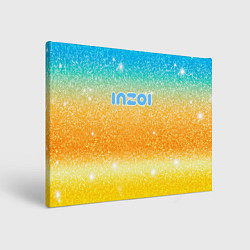 Картина прямоугольная Inzoi лого и блестки