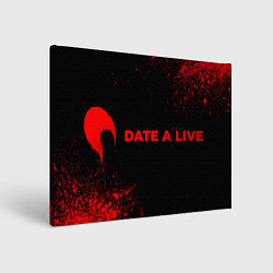 Картина прямоугольная Date A Live - red gradient по-горизонтали