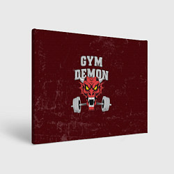 Холст прямоугольный Gym demon, цвет: 3D-принт