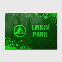 Холст прямоугольный Linkin Park 2024 - green gradient по-горизонтали, цвет: 3D-принт — фото 2
