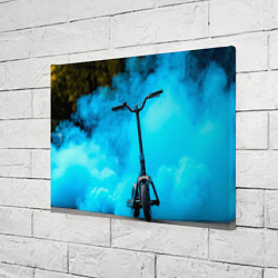 Холст прямоугольный Самокат в синем дыму, цвет: 3D-принт — фото 2