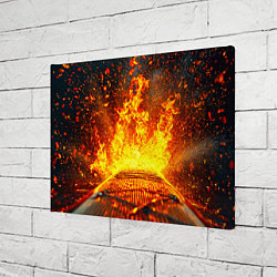 Холст прямоугольный Сапборд в огне, цвет: 3D-принт — фото 2
