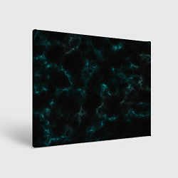 Картина прямоугольная Color black turquoise