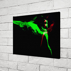 Холст прямоугольный Color black green red, цвет: 3D-принт — фото 2
