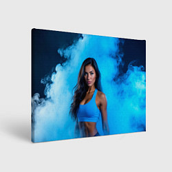 Картина прямоугольная Фитоняшка в синем дыму