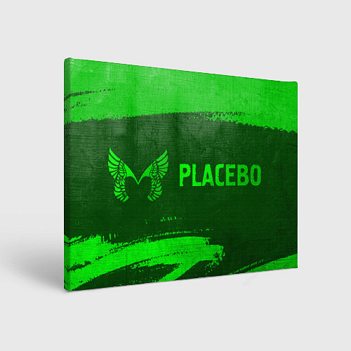 Картина прямоугольная Placebo - green gradient по-горизонтали / 3D-принт – фото 1