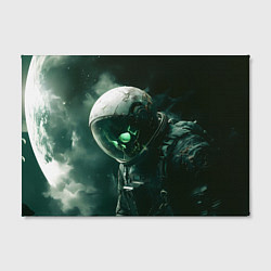 Холст прямоугольный Скелет космонавта в космосе, цвет: 3D-принт — фото 2