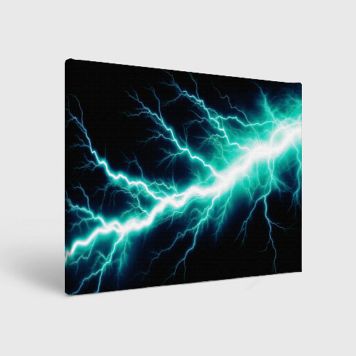 Картина прямоугольная Lightning blue / 3D-принт – фото 1