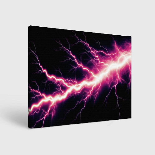Картина прямоугольная Lightning pink / 3D-принт – фото 1