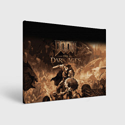 Холст прямоугольный Doom the dark ages, цвет: 3D-принт