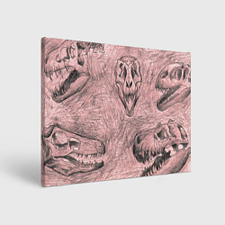 Картина прямоугольная Черепа динозавров - эскиз