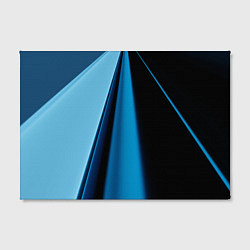Холст прямоугольный Black blue, цвет: 3D-принт — фото 2
