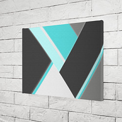 Холст прямоугольный Color black blue, цвет: 3D-принт — фото 2