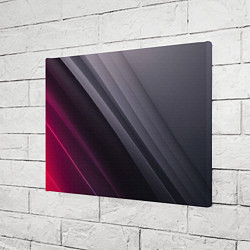 Холст прямоугольный Color black grey, цвет: 3D-принт — фото 2